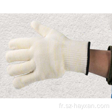 Gants antidérapants en fibre d&#39;aramide Meta Aramid